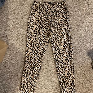 Leopard Hayden pants from Banana Republic